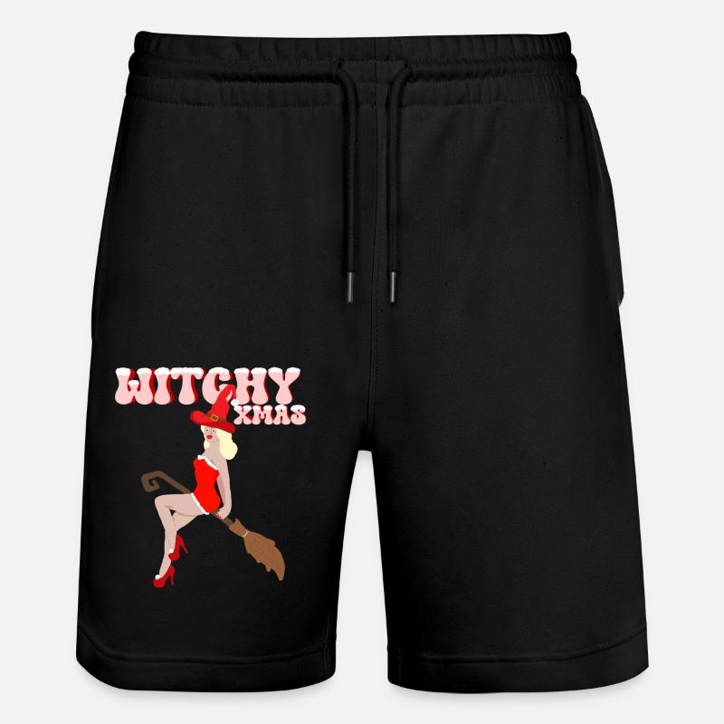 Hexenhafte Weihnachten - Stanley/Stella Unisex Bio Joggingshorts Trainer  - Schwarz