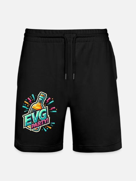 Junggesellenabschied - Stanley/Stella Unisex Bio Joggingshorts Trainer  - Schwarz