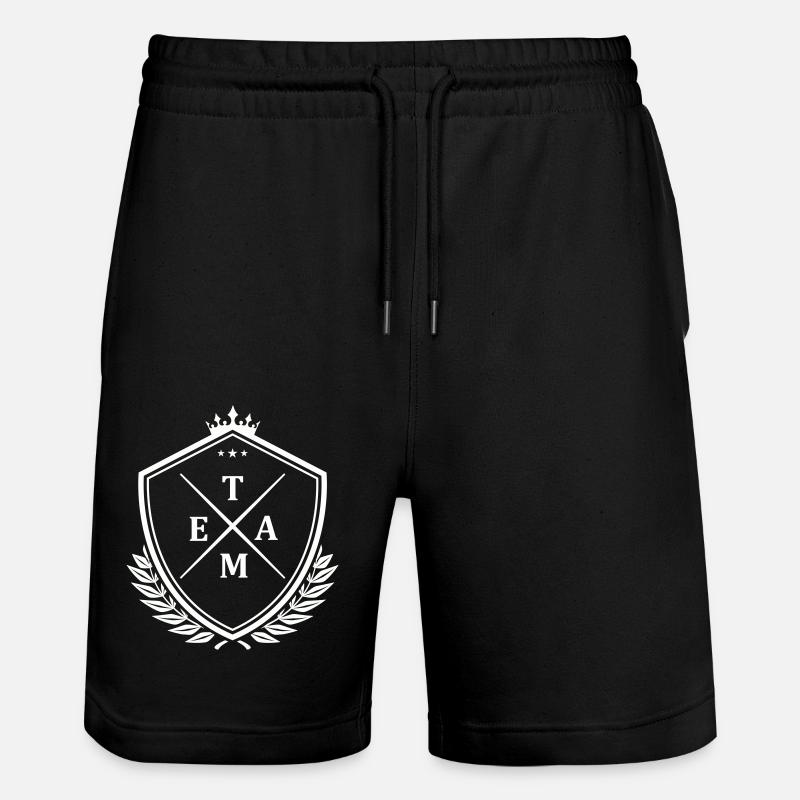 Écusson de l’équipe - Short de jogging bio TRAINER Stanley/Stella unisexe - noir