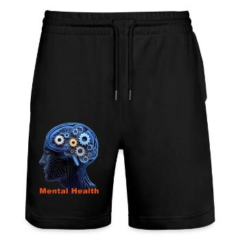 Gesundheit - Stanley/Stella Unisex Bio Joggingshorts Trainer  - Schwarz - Vorne - Nik (191cm) & Marisol (170cm)