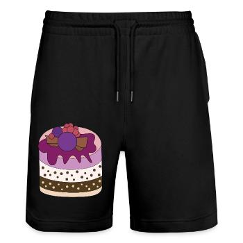 Tarte - Short de jogging bio TRAINER Stanley/Stella unisexe - noir - Devant - Nik (191cm) & Marisol (170cm)
