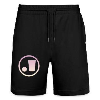 Party Party Monster Beer Pong - Stanley/Stella Trainer Unisex Organic Jogging Shorts - black - Front - Nik (191cm) & Marisol (170cm)