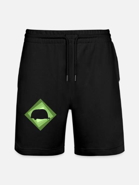 RV Camping Caravan Caravan - Stanley/Stella Trainer Unisex Organic Jogging Shorts - black