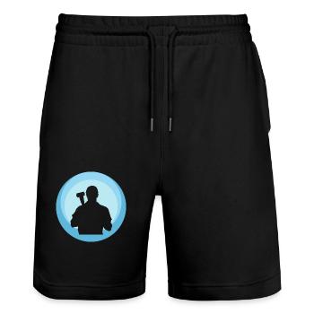 Car Mechanic Mechanic Car Mechanic - Stanley/Stella Trainer Unisex Organic Jogging Shorts - black - Front - Nik (191cm) & Marisol (170cm)