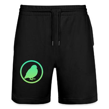 Oiseau Oiseaux Vol - Short de jogging bio TRAINER Stanley/Stella unisexe - noir - Devant - Nik (191cm) & Marisol (170cm)