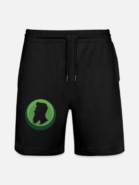 Mustache Beard November - Stanley/Stella Trainer Unisex Organic Jogging Shorts - black