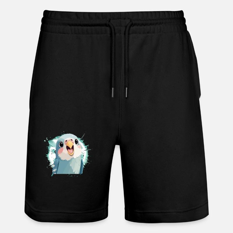 Perruche Perroquet Oiseau - Short de jogging bio TRAINER Stanley/Stella unisexe - noir