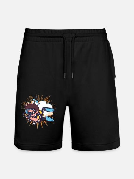 Taucher Diving Diver - Stanley/Stella Trainer Unisex Organic Jogging Shorts - black