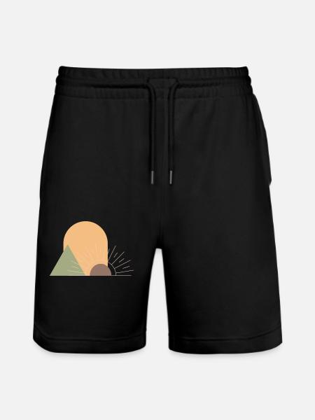 Boho Sonne - Stanley/Stella Unisex Bio Joggingshorts Trainer  - Schwarz