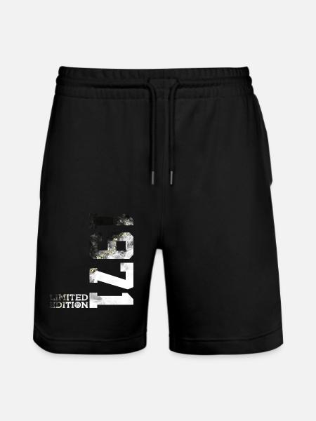 55E ANNIVERSAIRE ÉDITION LIMITÉE 1971 - Short de jogging bio TRAINER Stanley/Stella unisexe - noir