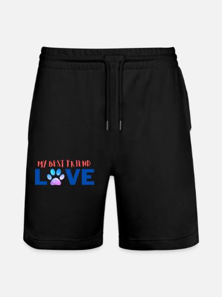 My best friend - Stanley/Stella Trainer Unisex Organic Jogging Shorts - black
