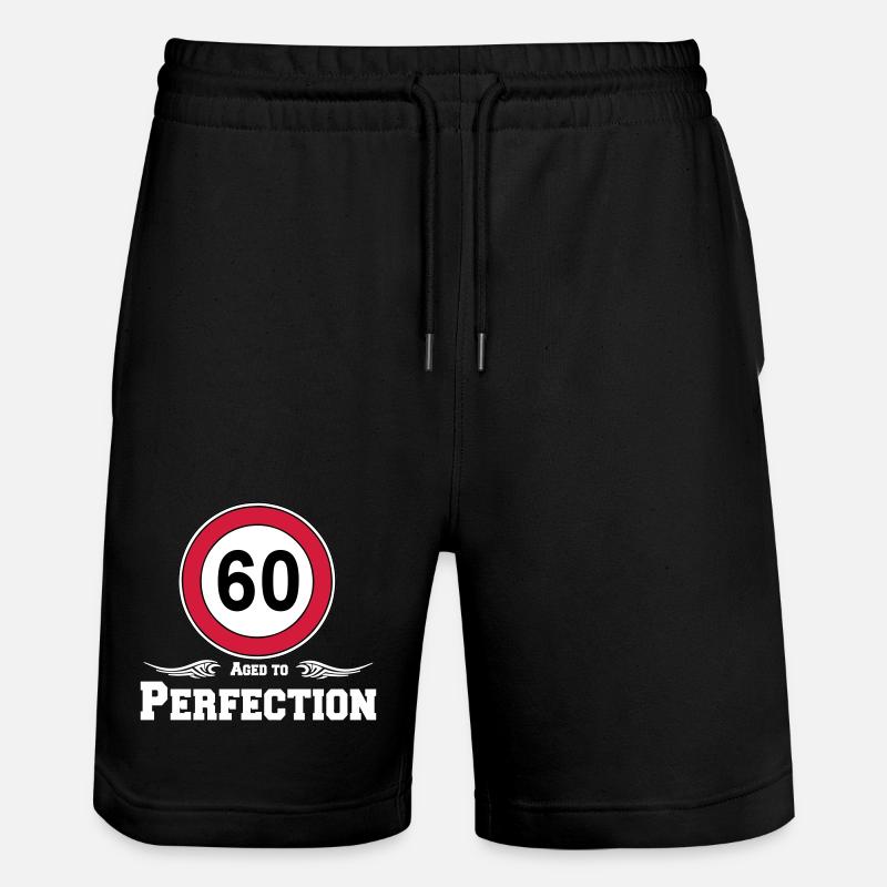 60 urodziny, postarzane do perfekcji 60 .... (25) - Ekologiczne spodenki dresowe typu unisex Stanley/Stella Trainer - czarny