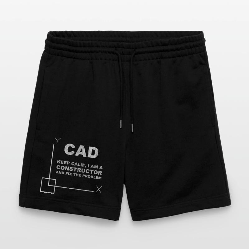 CAD Keep Calm Constructor Engineering Stanley/Stella Trainer Unisex Organic Jogging Shorts