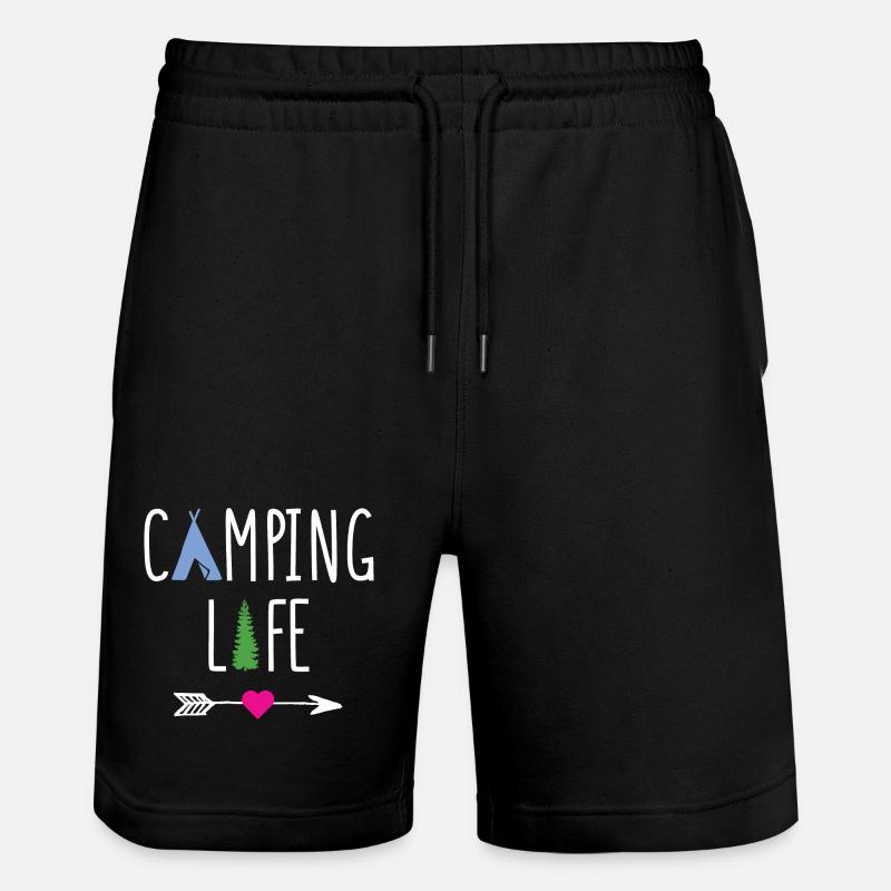 La vie en camping - Short de jogging bio TRAINER Stanley/Stella unisexe - noir