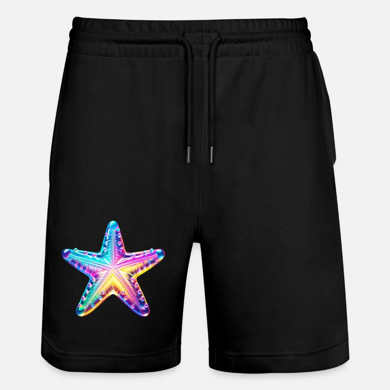 Seestern - Stanley/Stella Unisex Bio Joggingshorts Trainer  - Schwarz