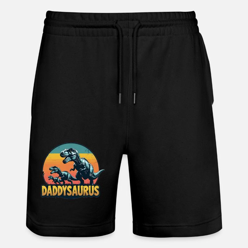 Daddysaurus - Short de jogging bio TRAINER Stanley/Stella unisexe - noir