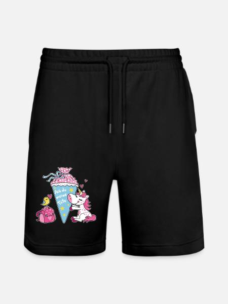 School enrollment unicorn. Oh my bag! - Stanley/Stella Trainer Unisex Organic Jogging Shorts - black