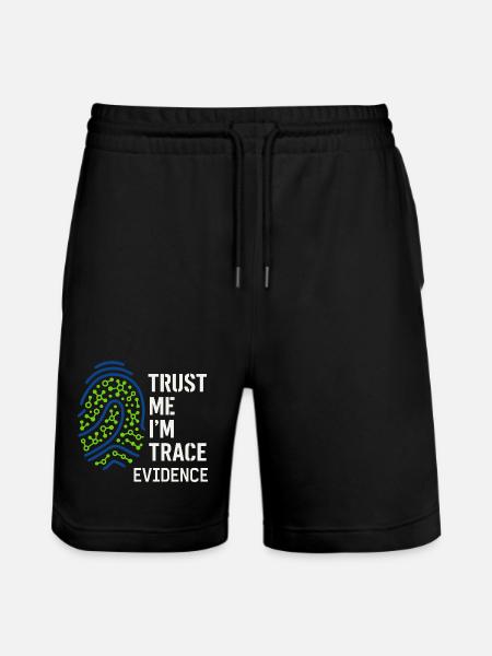 Forensic Chemist Crime Lab Toxicology - Stanley/Stella Trainer Unisex Organic Jogging Shorts - black