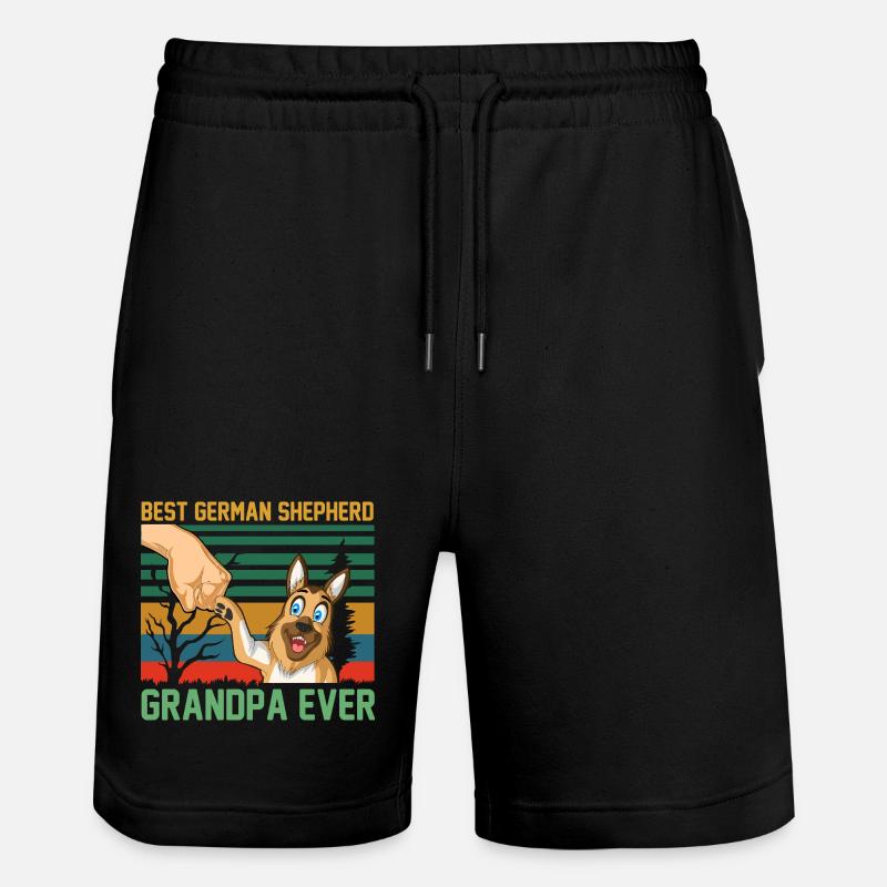 Berger Allemand Papi - Short de jogging bio TRAINER Stanley/Stella unisexe - noir