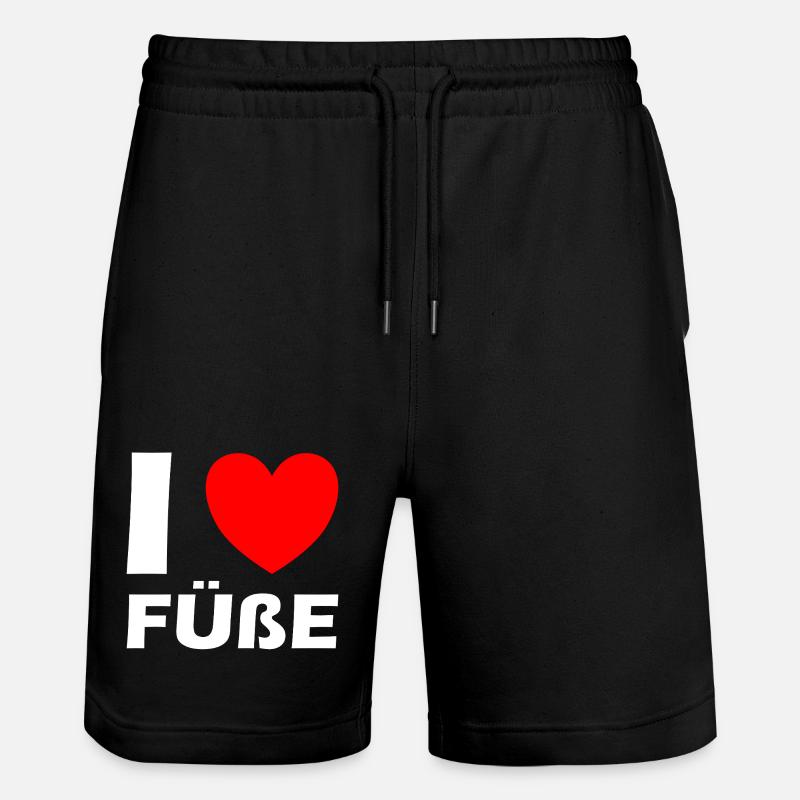 No socks allowed shield feet - Stanley/Stella Trainer Unisex Organic Jogging Shorts - black