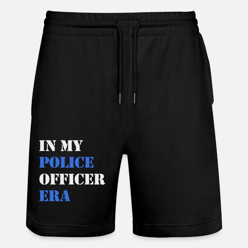 In meiner Polizeiära - Stanley/Stella Unisex Bio Joggingshorts Trainer  - Schwarz