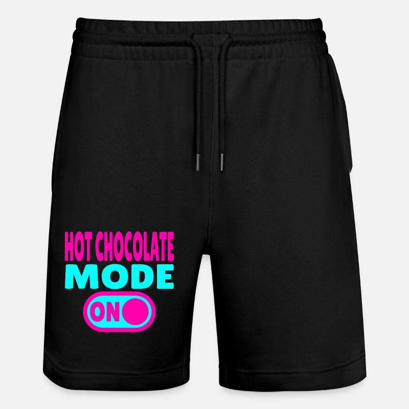 Mode chocolat chaud activé - Short de jogging bio TRAINER Stanley/Stella unisexe - noir