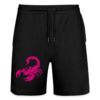 Skorpion – Kraft & Geheimnis - Stanley/Stella Unisex Bio Joggingshorts Trainer  - Schwarz - Vorne - Nik (191cm) & Marisol (170cm)