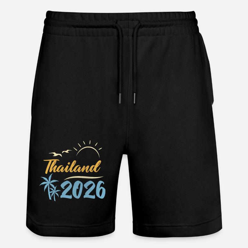 Thaïlande 2026 - Short de jogging bio TRAINER Stanley/Stella unisexe - noir
