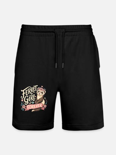 FILLE FURET POUR TOUJOURS - Short de jogging bio TRAINER Stanley/Stella unisexe - noir