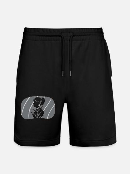 Vegan Meat Dish - Stanley/Stella Trainer Unisex Organic Jogging Shorts - black