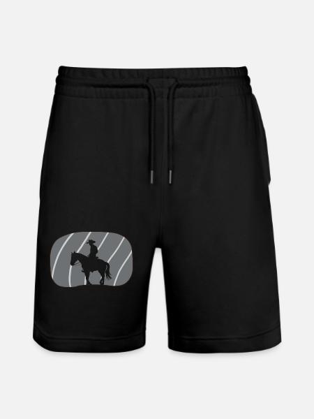 Cowboy Cowboy Boots Ranch - Stanley/Stella Trainer Unisex Organic Jogging Shorts - black