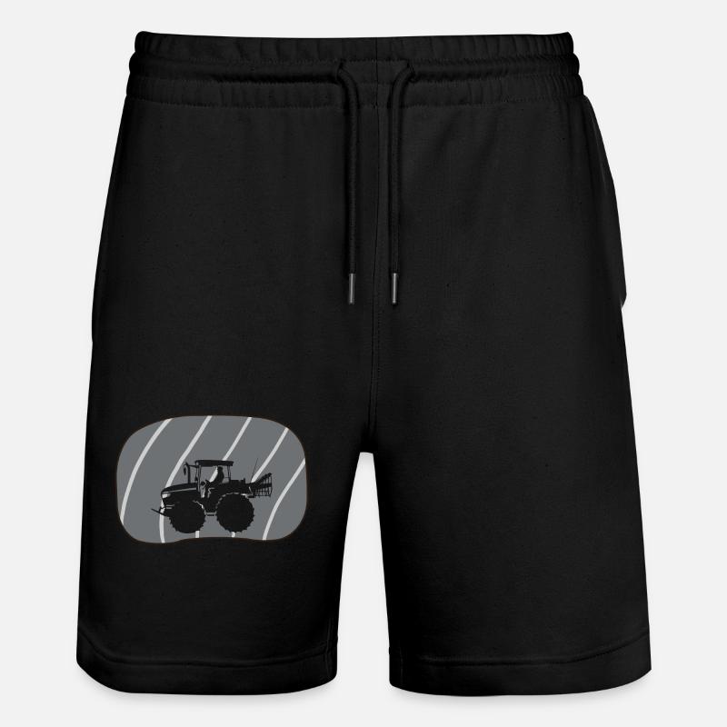 Landwirt Bauer - Stanley/Stella Unisex Bio Joggingshorts Trainer  - Schwarz