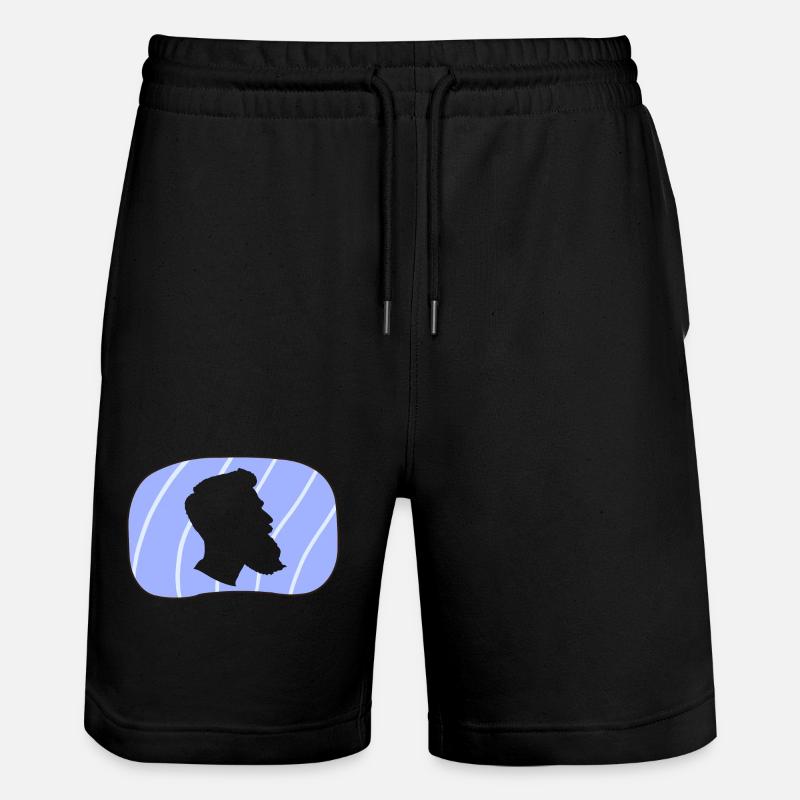 Moustache Sir Bart - Short de jogging bio TRAINER Stanley/Stella unisexe - noir