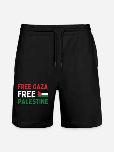 GRATIS Gaza FRI Palæstina - Stanley/Stella Trainer økologiske unisex joggingshorts - sort