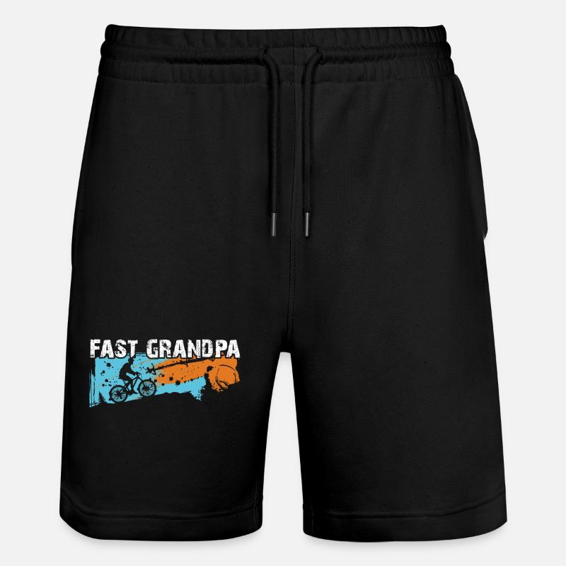 Grand-père rapide sur le vélo - Short de jogging bio TRAINER Stanley/Stella unisexe - noir