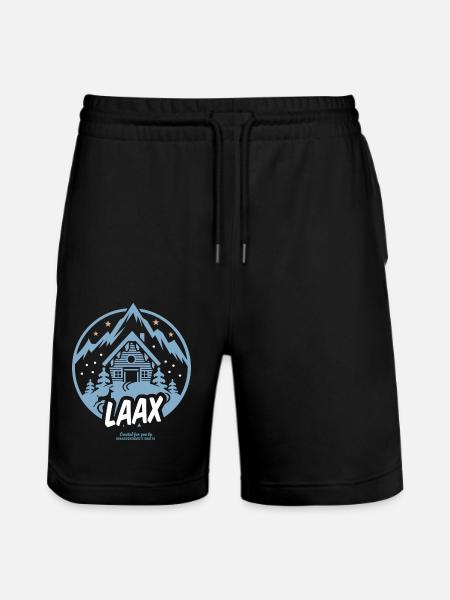 Laax ski resort Switzerland - Stanley/Stella Trainer Unisex Organic Jogging Shorts - black