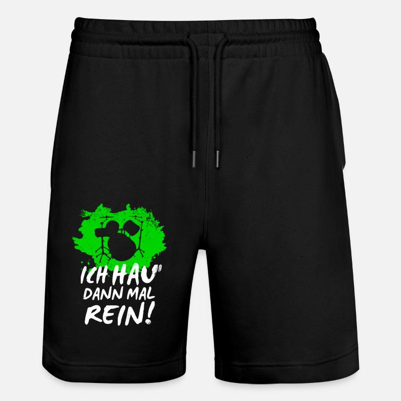 Drums - Stanley/Stella Unisex Bio Joggingshorts Trainer  - Schwarz
