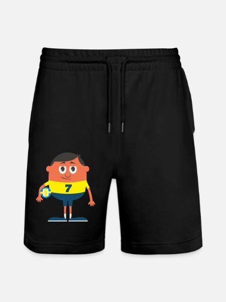 Ballsport - Stanley/Stella Unisex Bio Joggingshorts Trainer  - Schwarz
