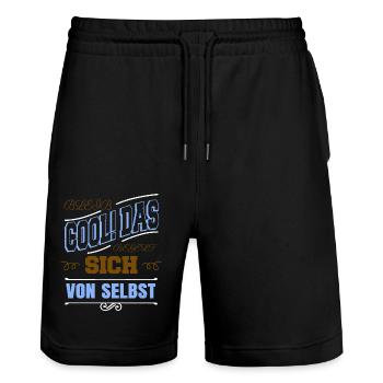 geburtstagsgeschenk spaß lustig statement - Stanley/Stella Unisex Bio Joggingshorts Trainer  - Schwarz - Vorne - Nik (191cm) & Marisol (170cm)
