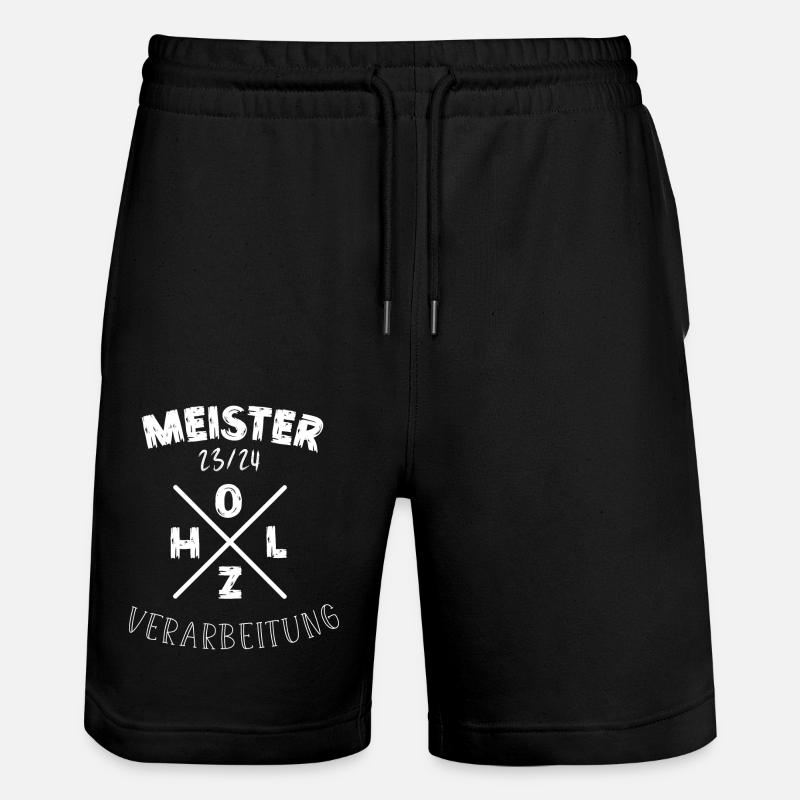 Maître du bois - Short de jogging bio TRAINER Stanley/Stella unisexe - noir