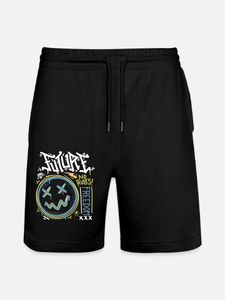 Future No Rules - Stanley/Stella Trainer Unisex Organic Jogging Shorts - black