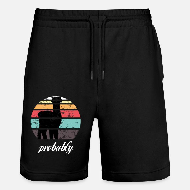 Alpaga - Short de jogging bio TRAINER Stanley/Stella unisexe - noir