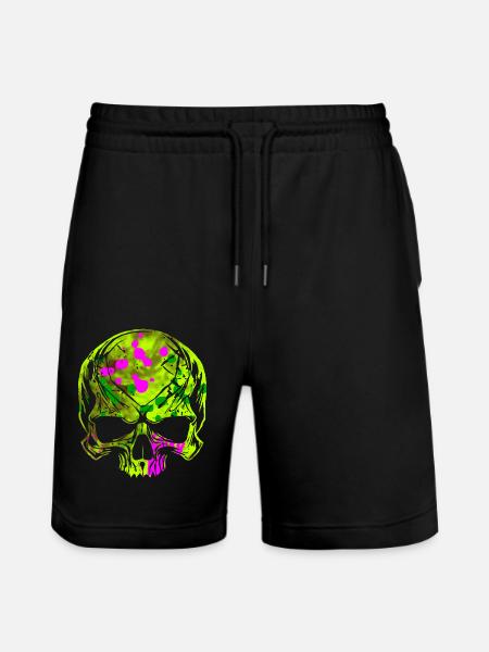 Crâne flagrant - Short de jogging bio TRAINER Stanley/Stella unisexe - noir