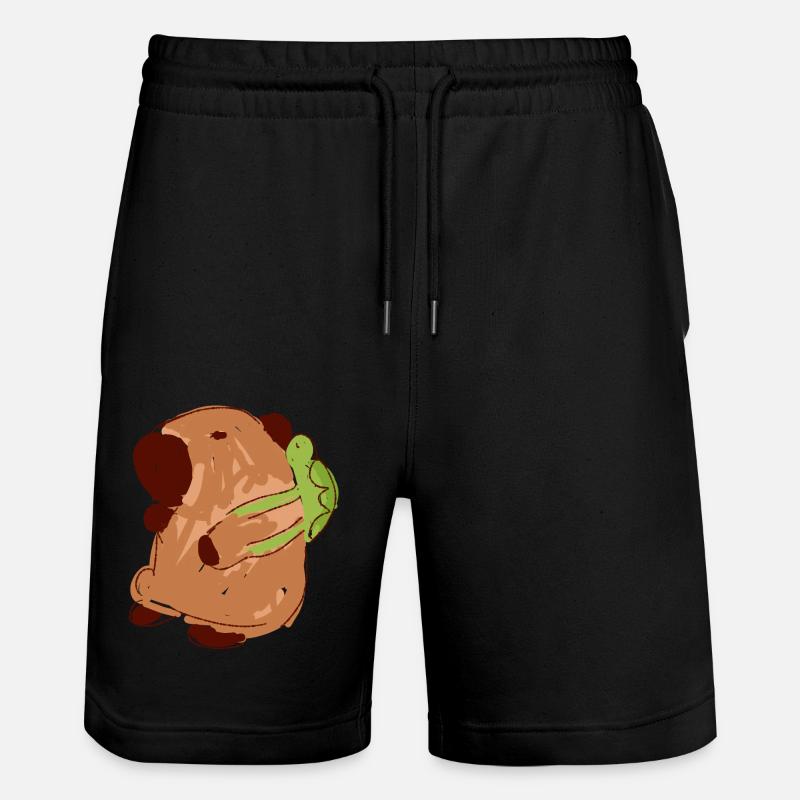 Capybara,sac à dos,tortue,capybara - Short de jogging bio TRAINER Stanley/Stella unisexe - noir