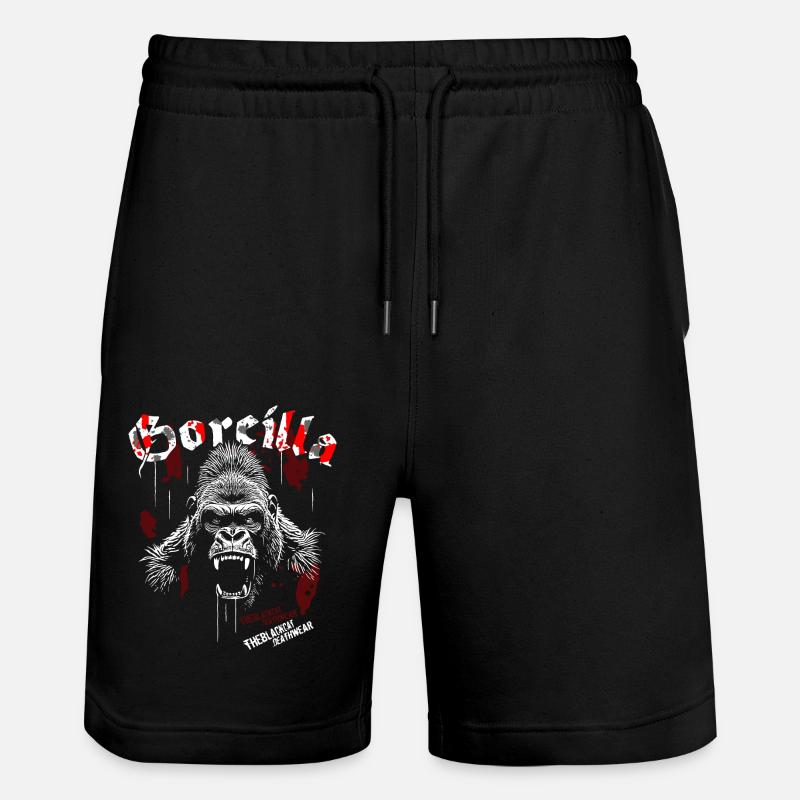 Goreilla - TheBlackCat - Short de jogging bio TRAINER Stanley/Stella unisexe - noir