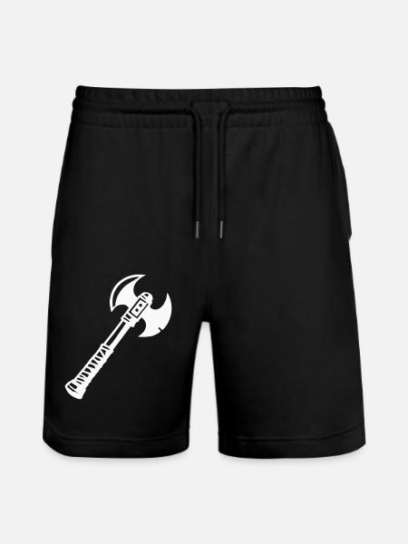 Axe 1 - Stanley/Stella Trainer Unisex Organic Jogging Shorts - black