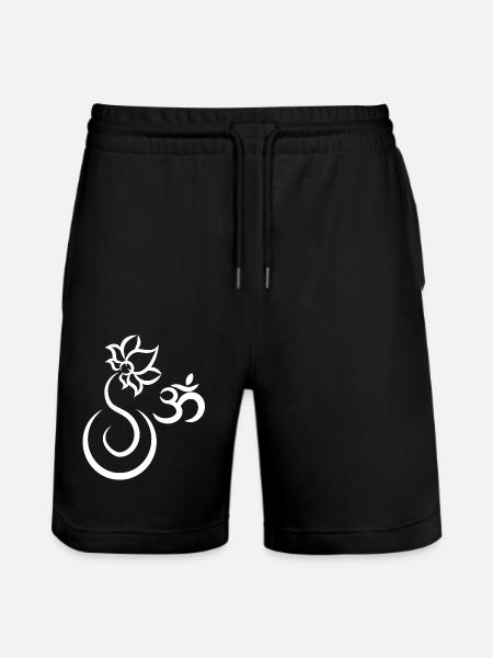 Yoga Yoga Ayurveda Logo - Stanley/Stella Trainer Unisex Organic Jogging Shorts - black