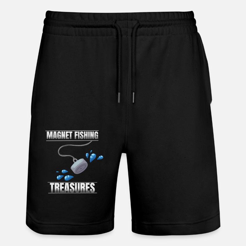 Magnetfischen - Stanley/Stella Unisex Bio Joggingshorts Trainer  - Schwarz