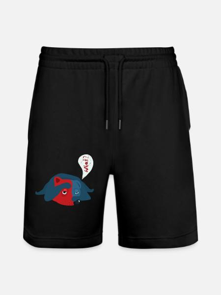 Hund - Stanley/Stella Unisex Bio Joggingshorts Trainer  - Schwarz