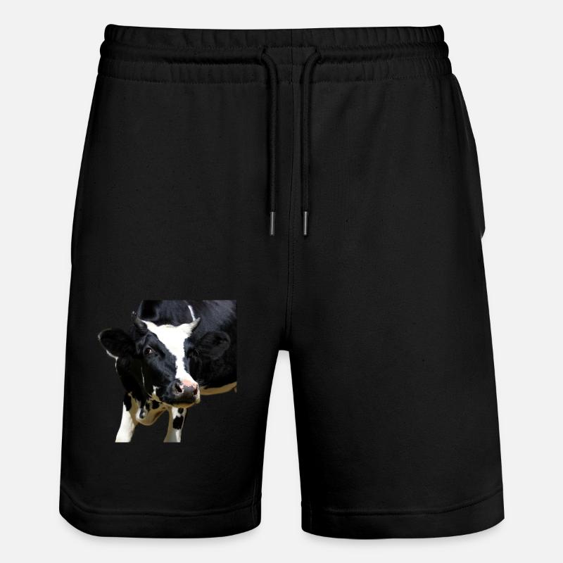 tête de vache drôle - Short de jogging bio TRAINER Stanley/Stella unisexe - noir